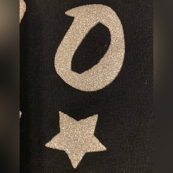 XOXO Loungewear Robe Coverup Zip Front Hoodie Black/Silver Sz M - Picture 3 of 9